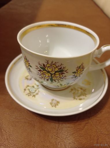 Чайная пара СССР, чайная пара Минский ФФЗ. Чашка, блюдце МФФЗ