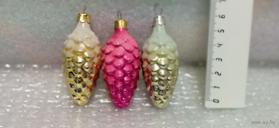 Ёлочные игрушки. Шишечки. 23-19