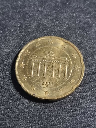 Германия 20 евроцентов 2002 F