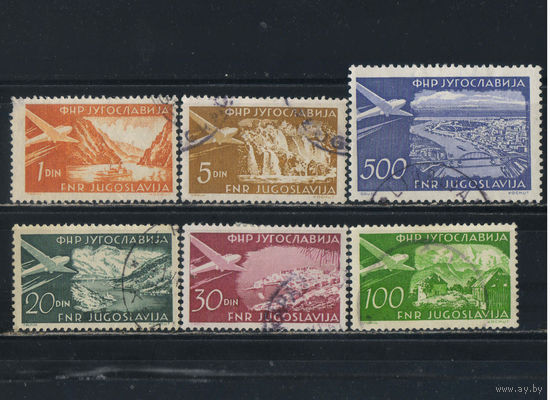 Югославия ФНРЮ 1951 Виды Самолет Стандарт #644A,649A,650A,689,690,693