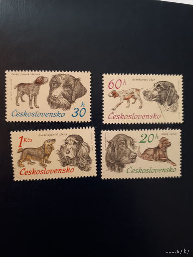 Чехословакия 1973 г. Собаки 4 м.