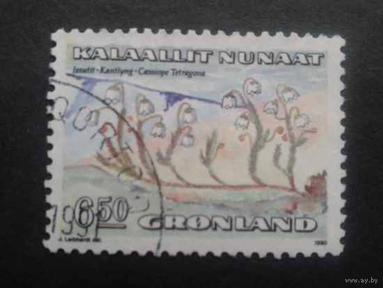 Дания Гренландия 1990 цветы