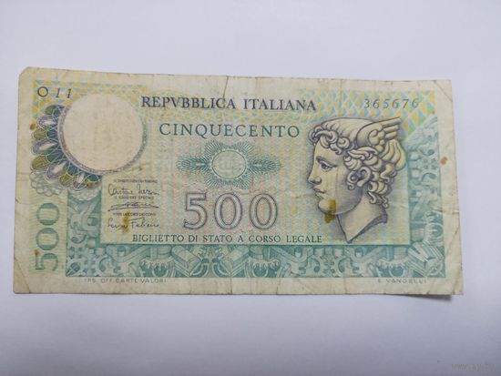 500 лир 1974 ,Италия