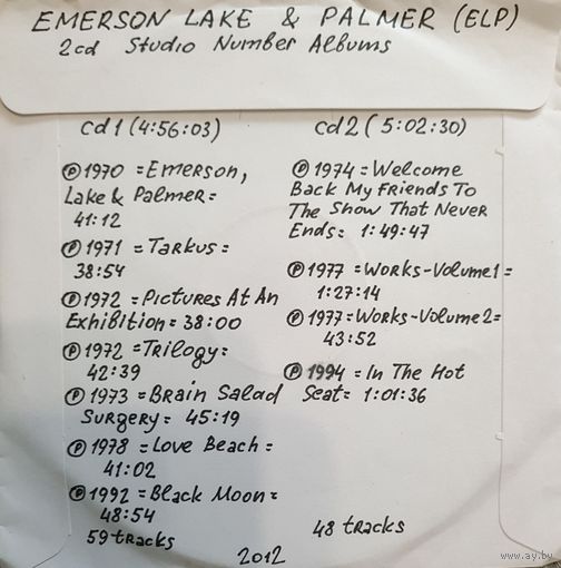CD MP3 дискография Emerson, Lake & Palmer (ELP) 2 CD