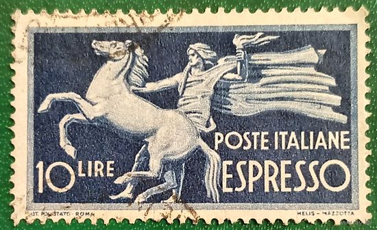 Италия 1945. Аллегория скачущей Италии