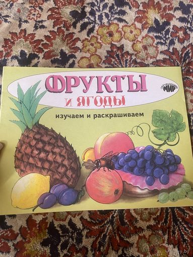Раскраска фрукты и ягоды. 1999 год