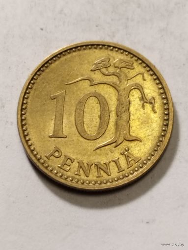 Финляндия 10 пенни 1976