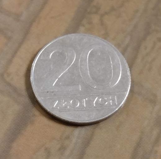 Польша. 20 злотых 1990