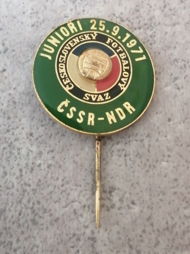 Федерация футбола ЧССР. Футбольный матч ЧССР-ГДР.1971год