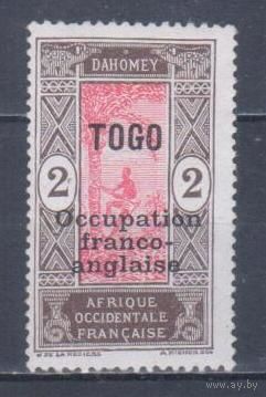 [979] Французские колонии. Того 1916. Надпечатка. БЕЗ КЛЕЯ.