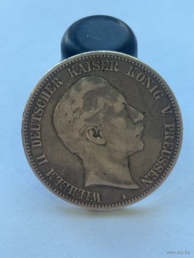 5 Марок 1903 г. А Вильгельм II Пруссия Германская Империя