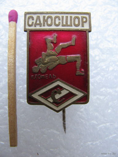 Знак. СДЮСШОР с/о "Спартак" г.Гомель, вольная борьба. тяжёлый