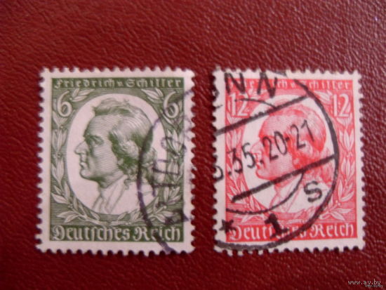 DR  Mi.554-555 Германия. Рейх. 1934 (mi.1.6 euro)