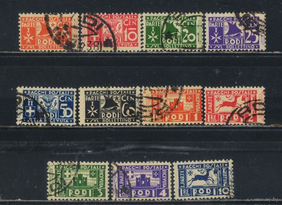 Италия Владение Эгейские острова Родос 1934 Посылочные Стандарт Полная #1-11