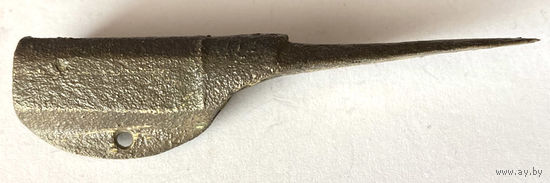 Шомпольная трубка. Материал бронза. Длина 65 мм. Внутренний диаметр 10 мм.