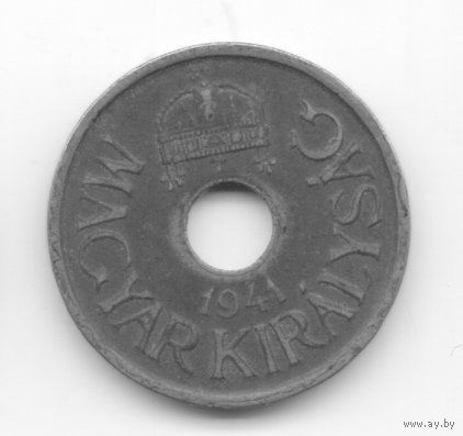 ВЕНГЕРСКОЕ  КОРОЛЕВСТВО /РЕГЕНТСТВО/.  20 ФИЛЛЕРОВ 1941