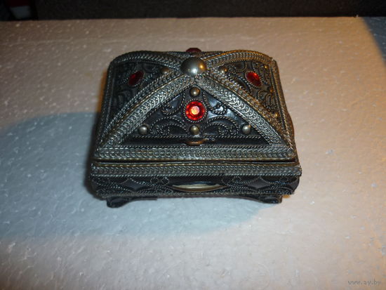 Шкатулка Ларец Металл Филигрань