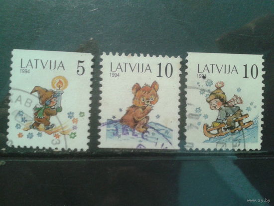 Латвия, 1994. 80 лет со дня рождения Маргариты Старасте. Иллюстрации к сказкам. Марки из буклета