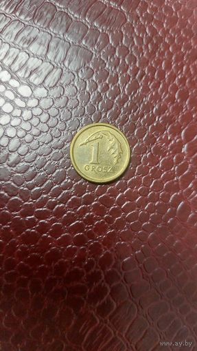 Монета 1 грош 2015г. Польша. Хорошая!