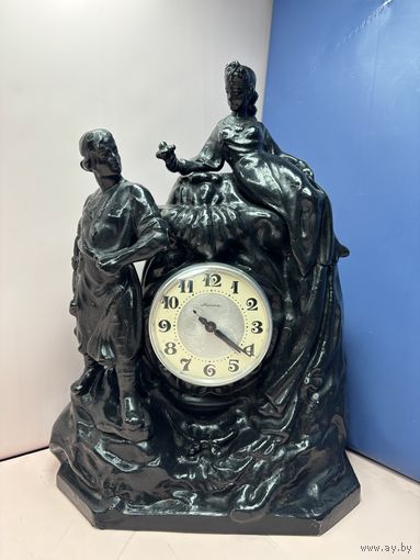 Старт с 1 рубля ! Каминные Часы Хозяйка Медной Горы и Данила Мастер Силумин! Смотрите другие лоты много распродаж