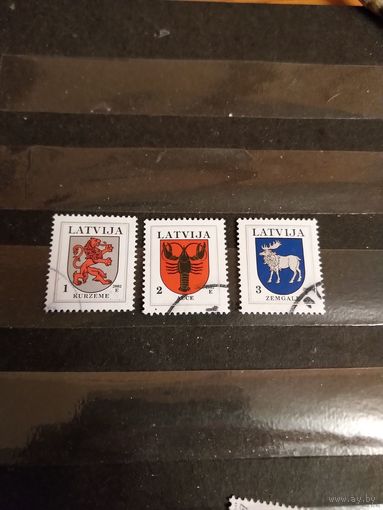 2002 Латвия герб фауна (2-3)