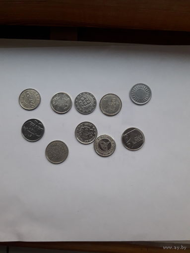 Жетоны иностранные 10 шт (7)