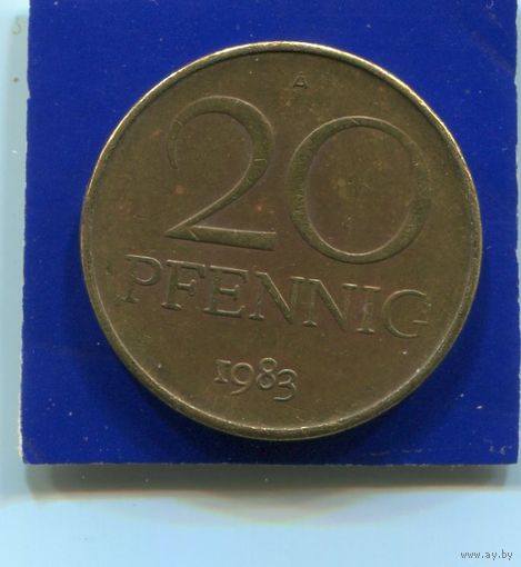 Германия , ГДР 20 пфеннигов 1983