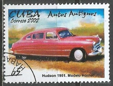 Куба. Классические автомобили. Хадсен Хорнет. 2002г. Mi#4464.