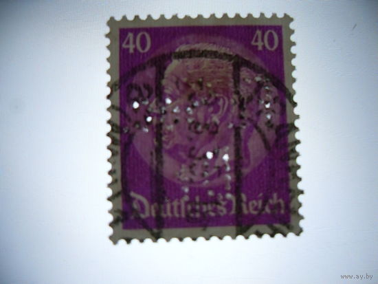 DR Рейх. Проштемпелеванный перфорация Fr.Soc.Dr.