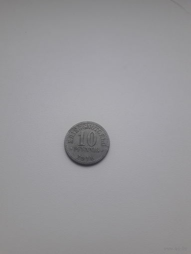 БРАУШВЕЙГ 10 пф. 1918 год