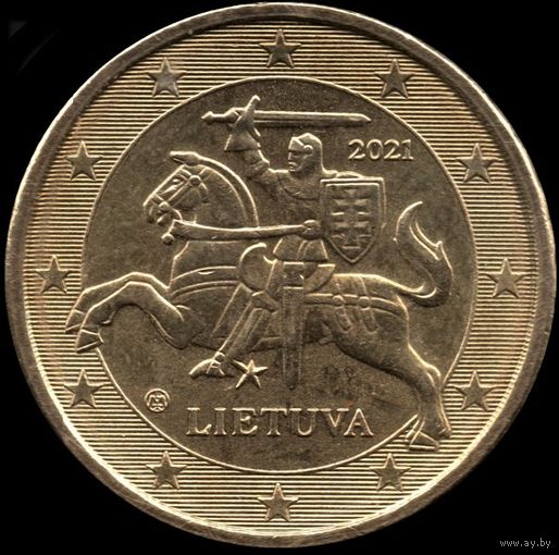 Литва 10 евроцентов 2021 г. КМ#208 (17-33а)
