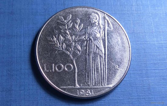 100 лир 1981. Италия. XF!