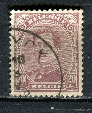 Бельгия - 1915/1922 - Король Альберт I 20С - [Mi.119I] - 1 марка. Гашеная.  (Лот 14Gx)-T4P25
