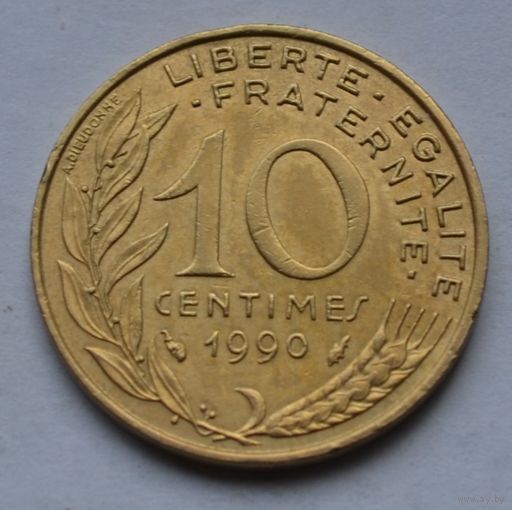 Франция, 10 сантимов 1990 г.