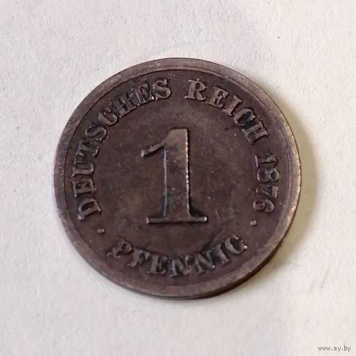 1 пфенниг 1876 F