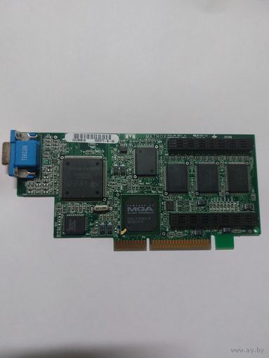 Ретро видеокарта Matrox millennium 2 agp 672-04