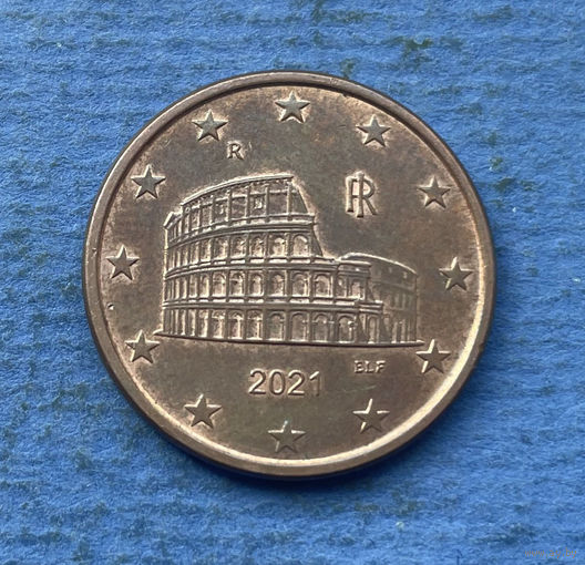 Италия 5 евроцентов 2021