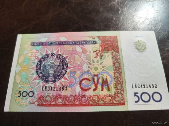 Узбекистан 500 сум образца 1999 года AUNC