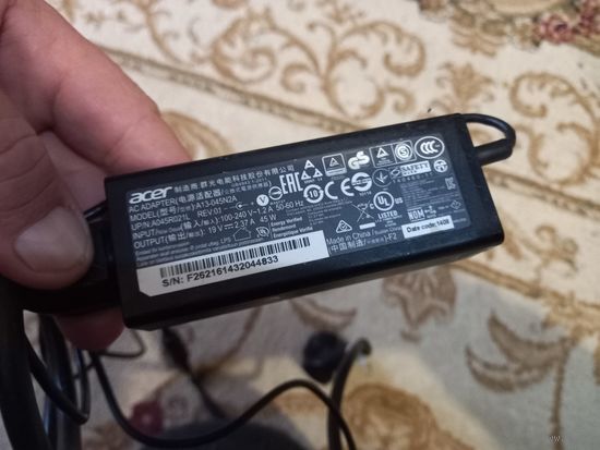 Блок питания для ноутбука Acer A13-045N2A 19v 2,37A