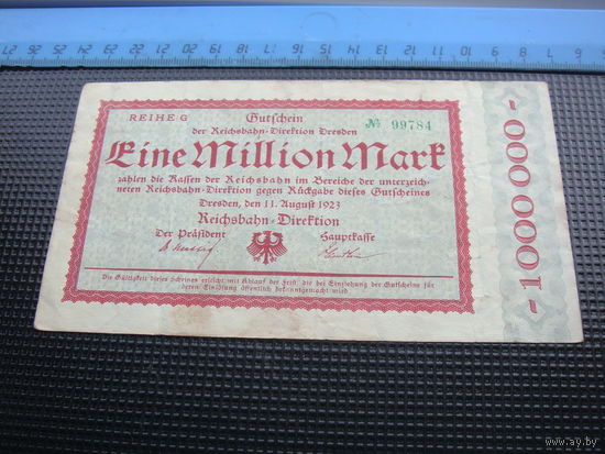 Германия 1000000 1 миллион  марок 1923