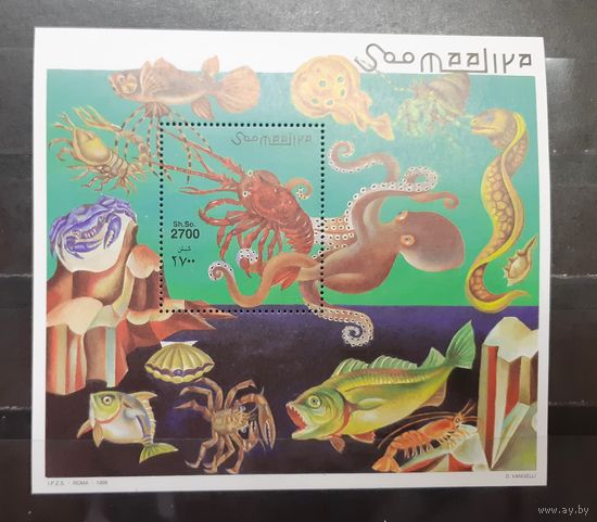 Сомали. 1998 год. Фауна моря. Раки, рыбы (1623)