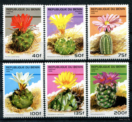 Бенин - 1996г. - Кактусы - полная серия, MNH [Mi824-829] - 6 марок