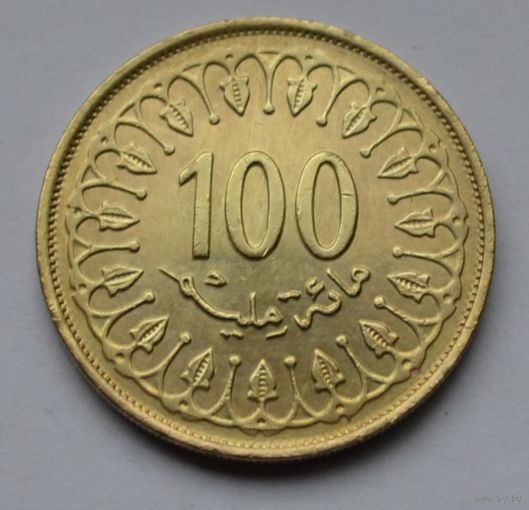 Тунис, 100 миллимов 2013 г.