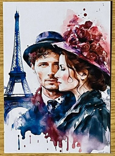 Открытка для посткроссинга чистая 10х15 см