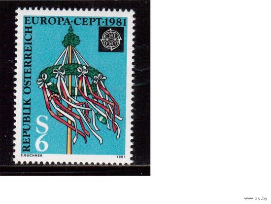 Австрия-1981, (Мих.1671) **, Европа СЕРТ, Фольклор,