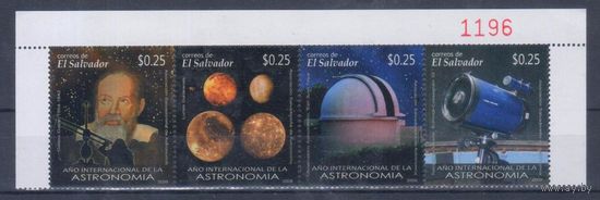 [1580] Сальвадор 2009. Наука.Астрономия.Космос.Галлилей. СЕРИЯ-СЦЕПКА MNH