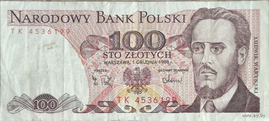 Польша 100 злотых 1988