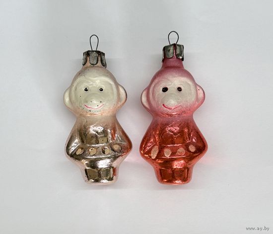 Елочная игрушка обезьяна СССР цена за единицу К.5
