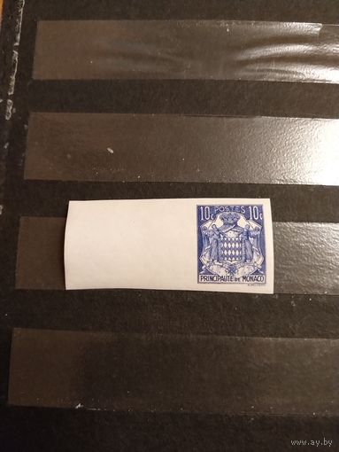 1937 Монако герб без зубцов чистая клей MNH** редкость (1-8)