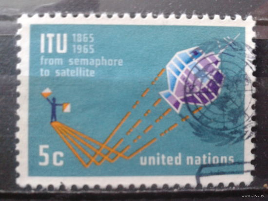 ООН Нью-Йорк 1965 Спутник связи